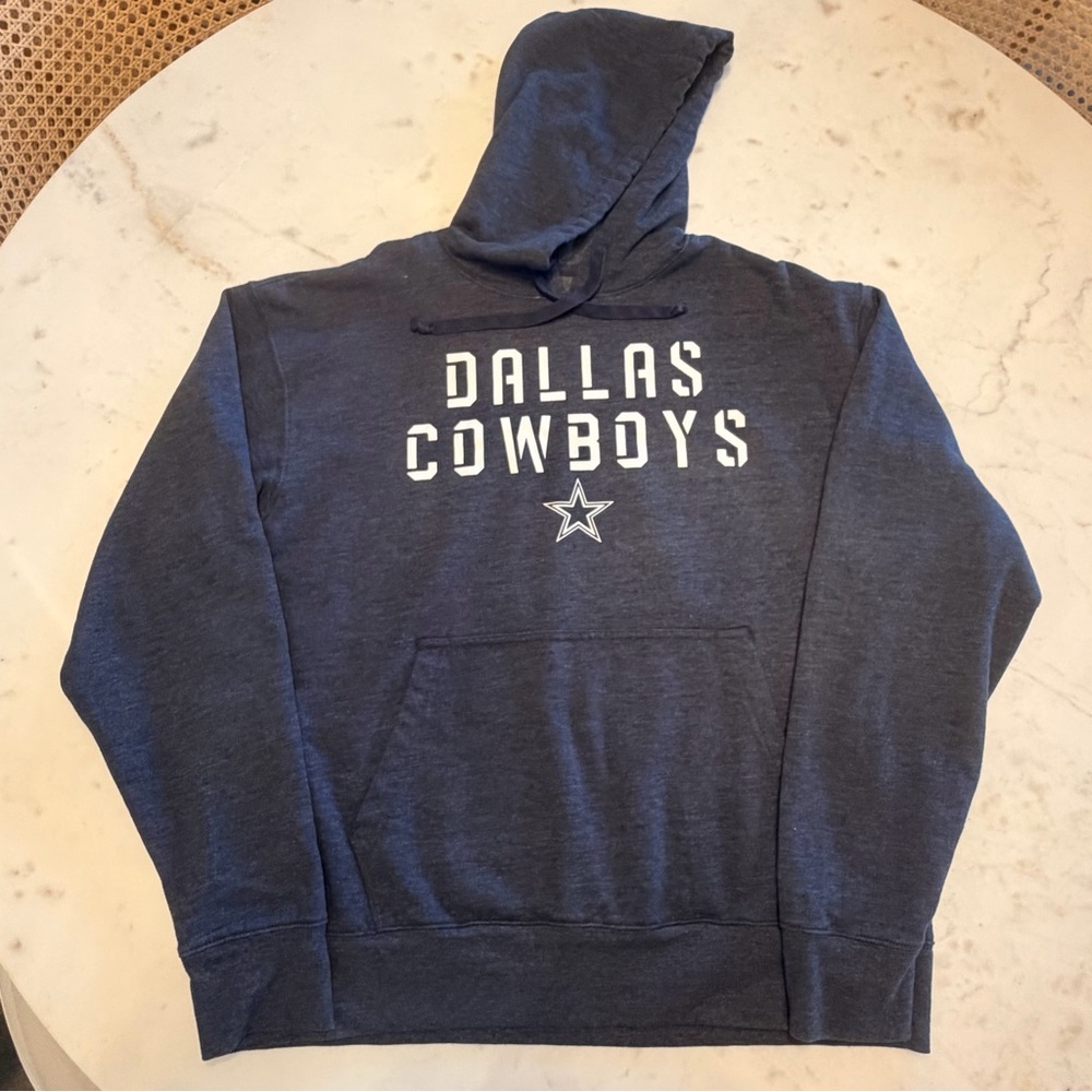 NFL Dallas Cowboys Authentic Dark Blue Sweatshirt Hoodie Size Large